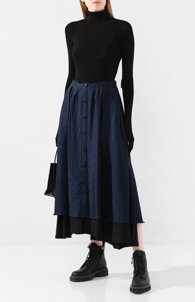 Юбка-миди VETEMENTS черного цвета по цене 117500 руб., арт. WAH20SK402, фото 2 Юбка-миди VETEMENTS, арт. WAH20SK402, фото 2