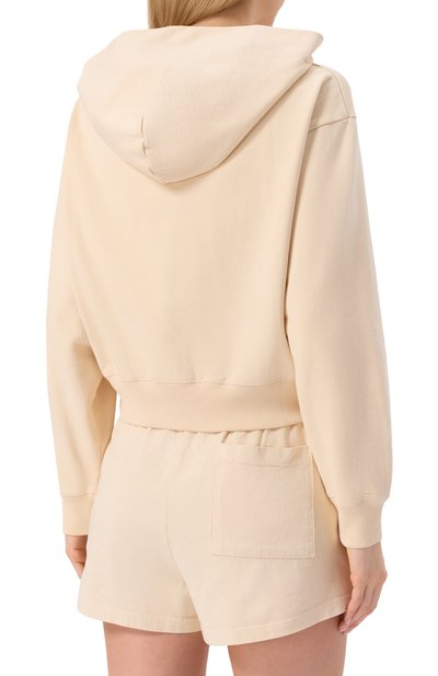 Хлопковая толстовка SPORTY AND RICH кремового цвета по цене 29300 руб., арт. ST068620080CR01, фото 4 Хлопковая толстовка SPORTY AND RICH, арт. ST068620080CR01, фото 4