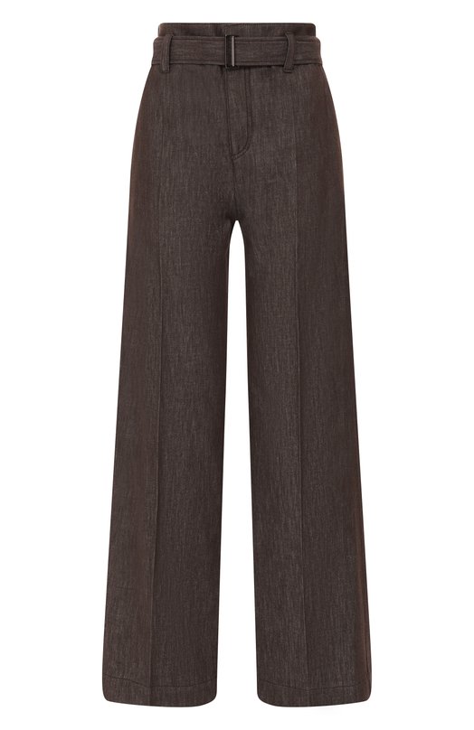 Хлопковые брюки Brunello Cucinelli MP125P4012 Коричневый MP125P4012