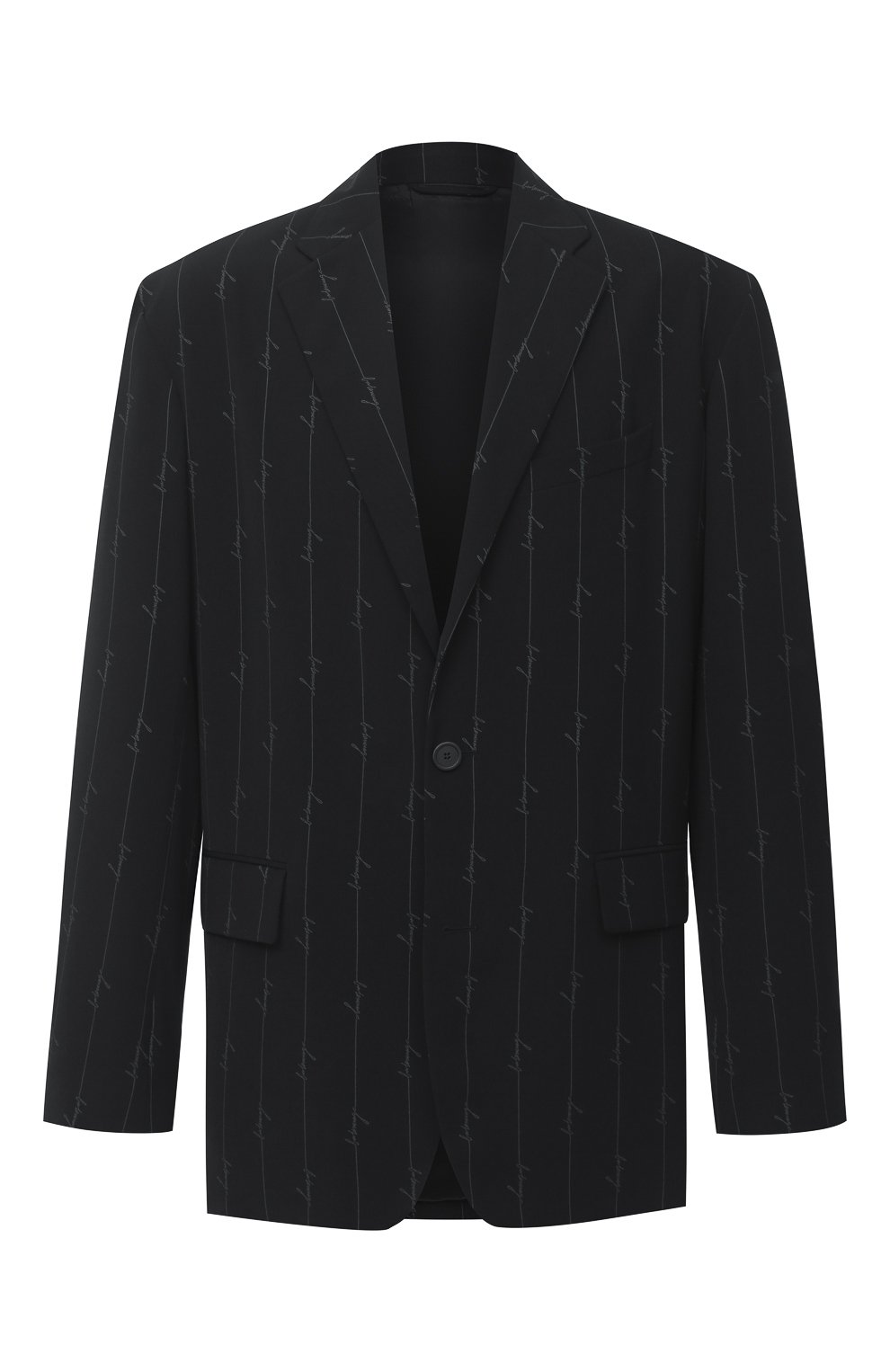 Однобортный пиджак BALENCIAGA черного цвета по цене 244000 руб., арт. 629328/TILT7, фото 1 Однобортный пиджак BALENCIAGA, арт. 629328/TILT7, фото 1