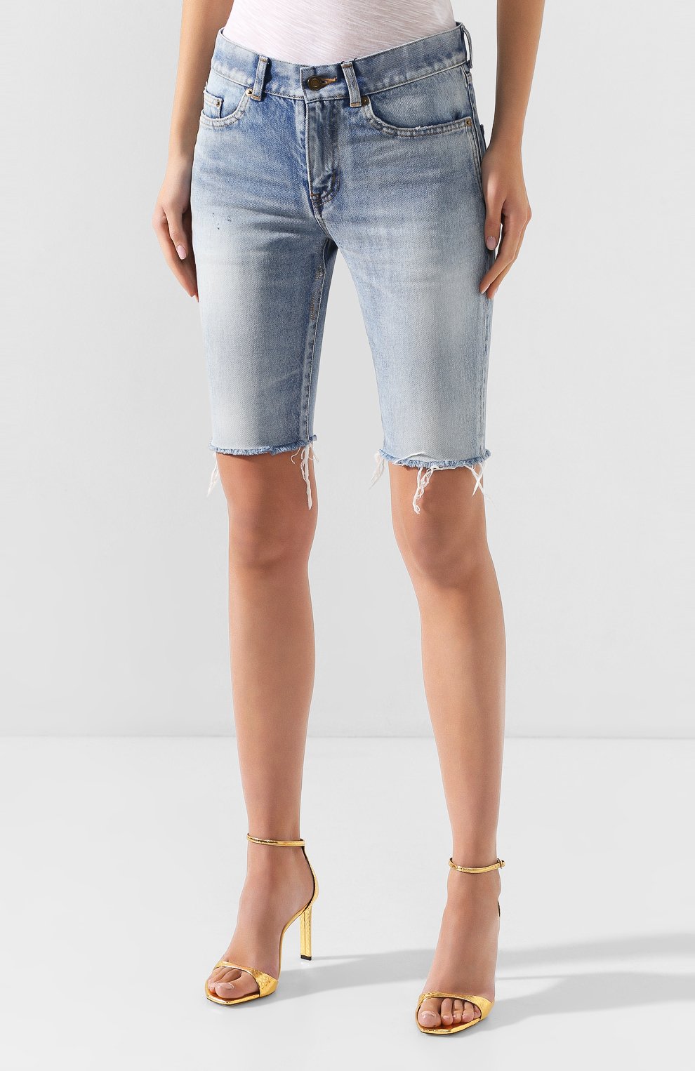 Джинсовые шорты SAINT LAURENT, арт. 621961/Y894R, фото 3
