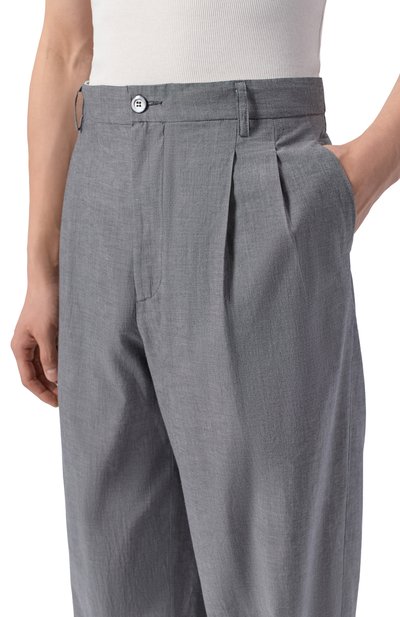 Хлопковые брюки MAGLIANO серого цвета по цене 99500 руб., арт. MGSS26PA01012, фото 5 Хлопковые брюки MAGLIANO, арт. MGSS26PA01012, фото 5