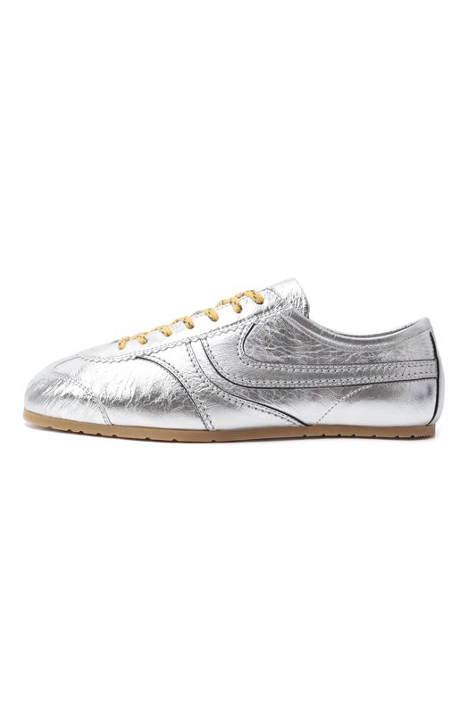 Кожаные кеды Dries Van Noten WS251-1160 Серебряный  WS251-1160 Фото 4
