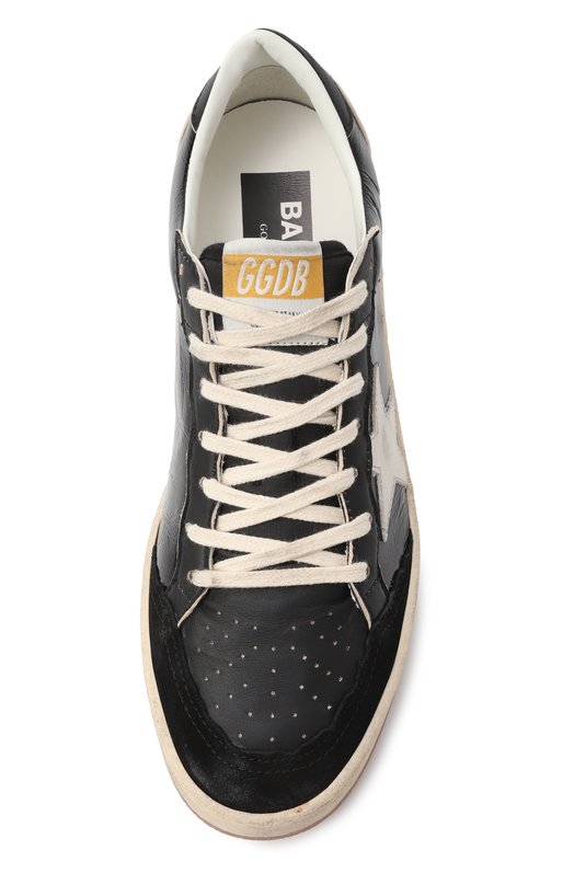 Кожаные кеды Ball Star Golden Goose Deluxe Brand GWF00853.F006821 Чёрный  GWF00853.F006821 Фото 6