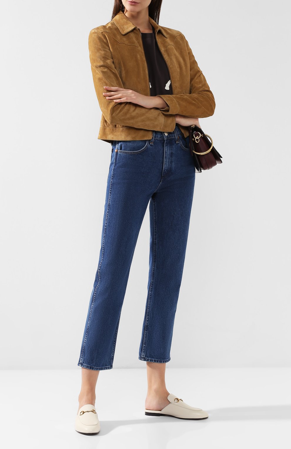 Кожаные сабо princetown GUCCI, арт. 423513/C9D00, фото 2