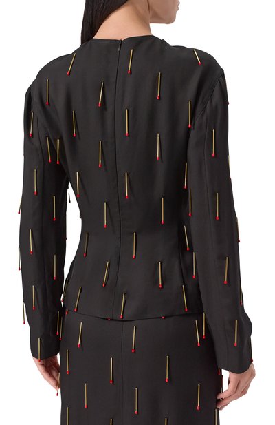 Блузка из вискозы BOTTEGA VENETA, арт. 832228/V35B0, фото 4