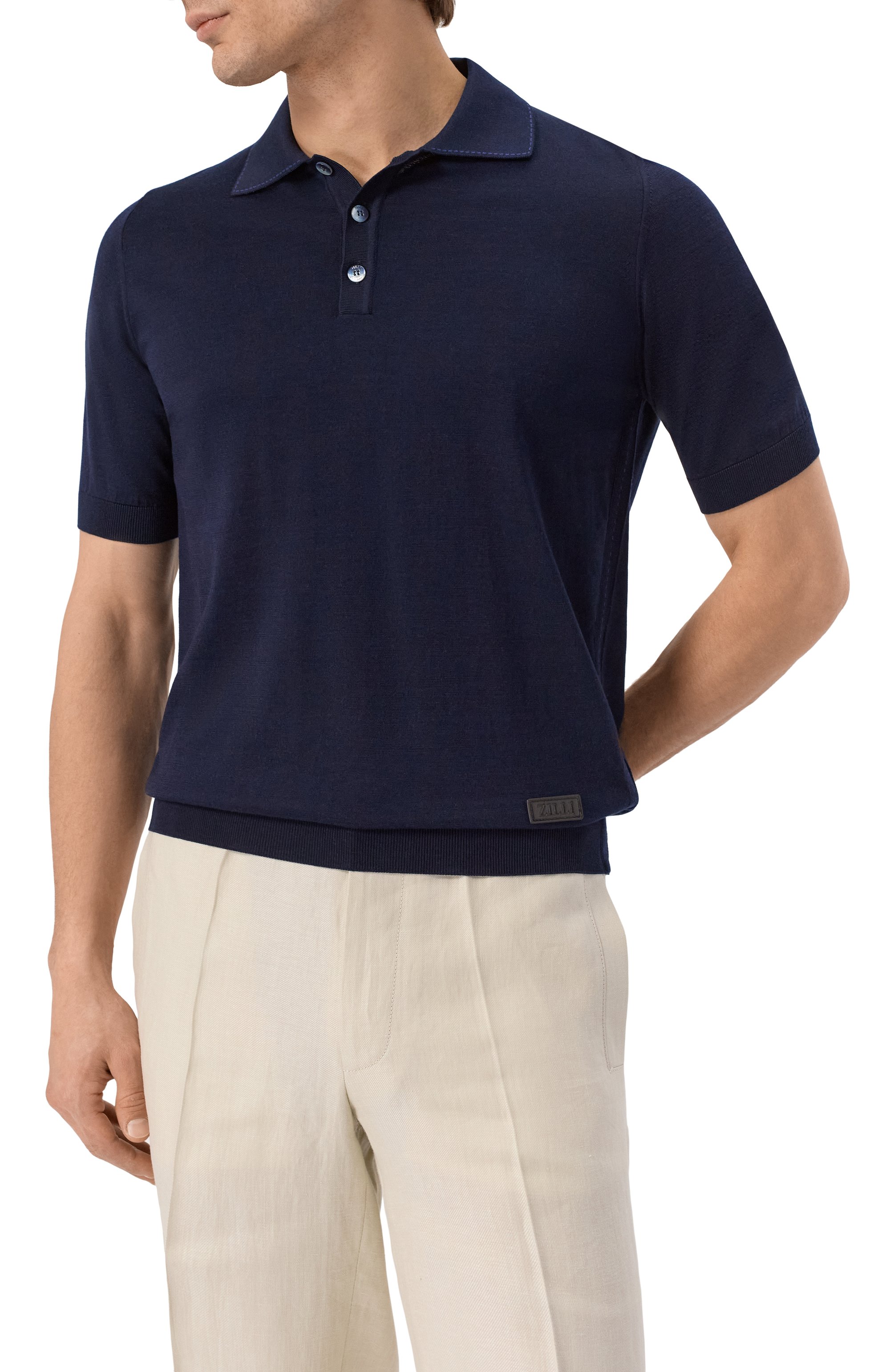 Поло из хлопка и шелка ZILLI, арт. KBP002M0142VRIS00, фото 3