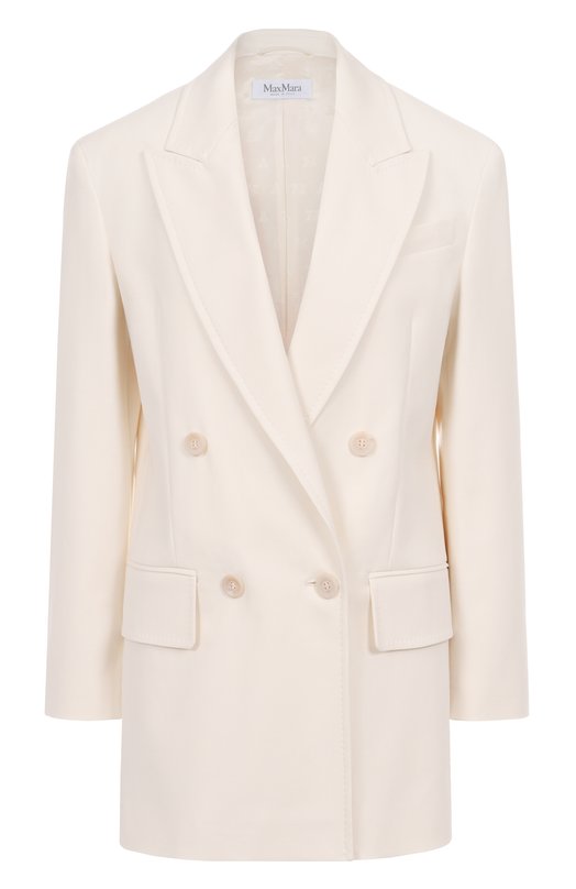 Хлопковый жакет Max Mara SUEZ Белый SUEZ