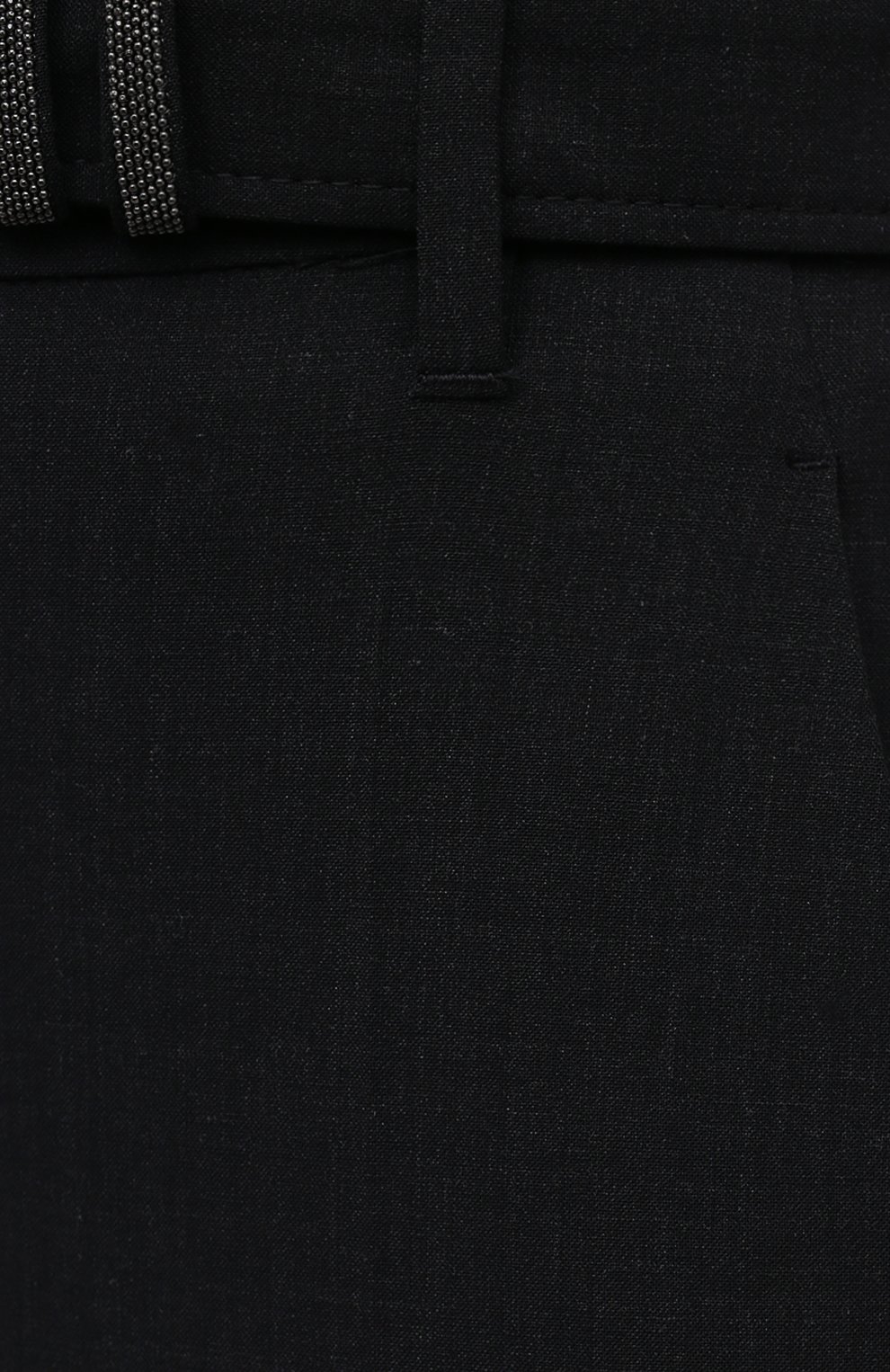 Шерстяные брюки BRUNELLO CUCINELLI темно-серого цвета по цене 112500 руб., арт. M0W07P7465, фото 5 Шерстяные брюки BRUNELLO CUCINELLI, арт. M0W07P7465, фото 5