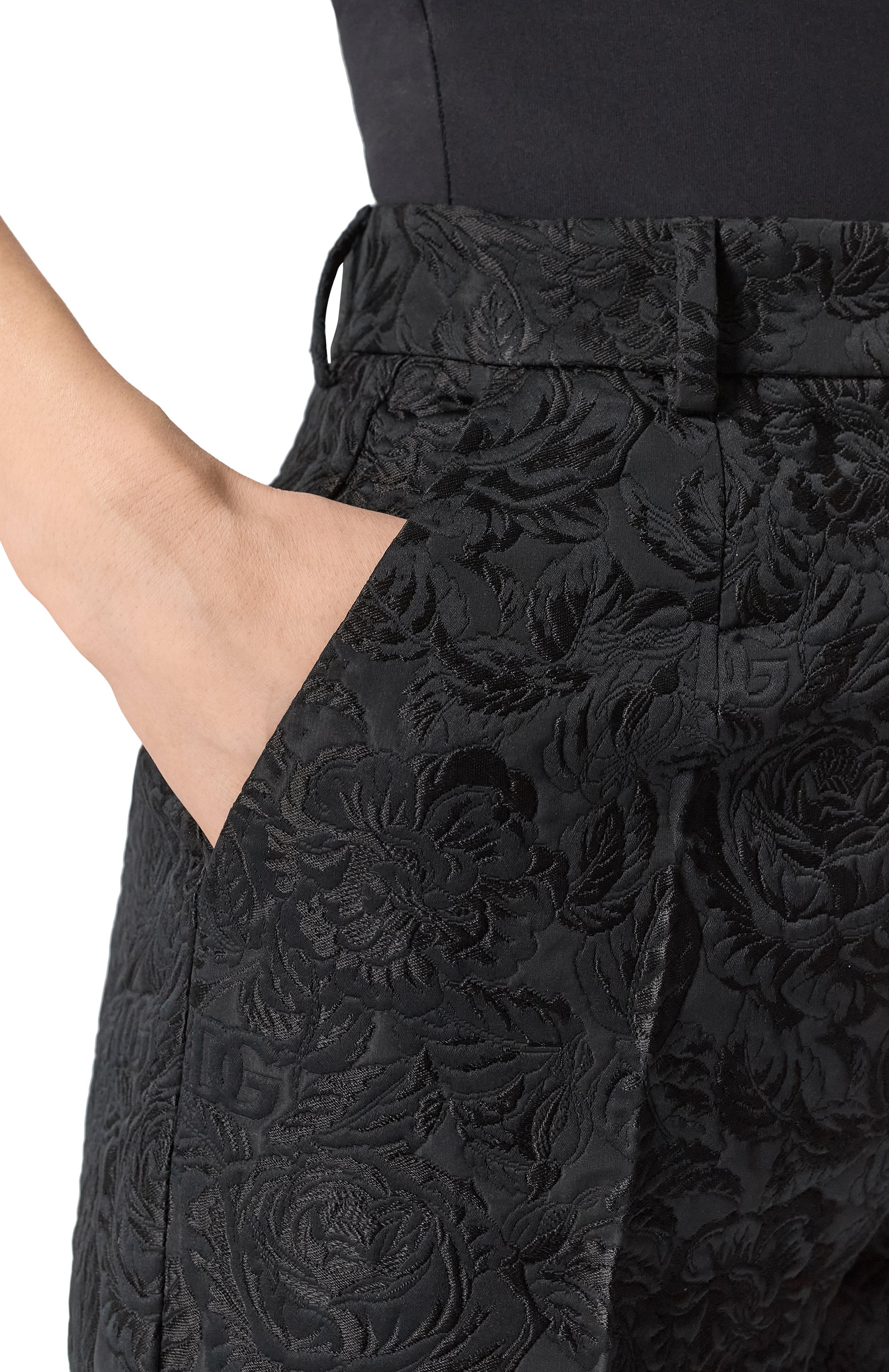 Брюки из хлопка и шелка DOLCE & GABBANA, арт. FTAM2T/HJMQK, фото 5