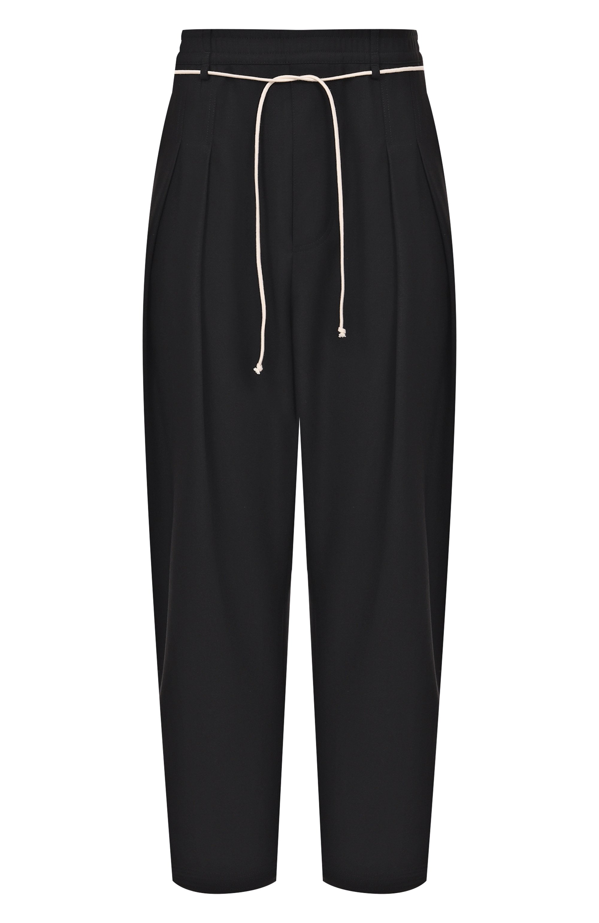 Шерстяные брюки MORDECAI черного цвета по цене 77200 руб., арт. 25A96MRU43/0, фото 1 Шерстяные брюки MORDECAI, арт. 25A96MRU43/0, фото 1