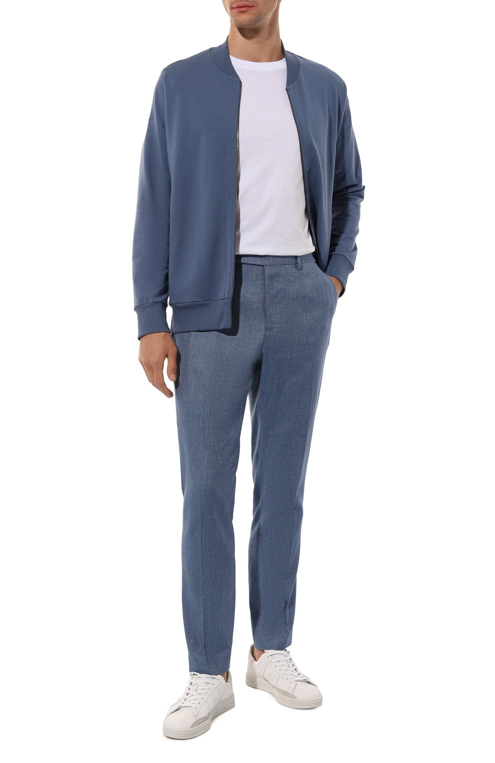 Брюки изо льна и хлопка BERWICH, арт. GL0BE, фото 2