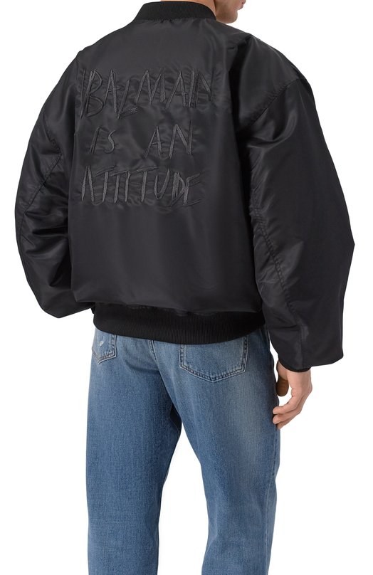 Бомбер Balmain GH1TFB40/XL46 Чёрный  GH1TFB40/XL46 Фото 4