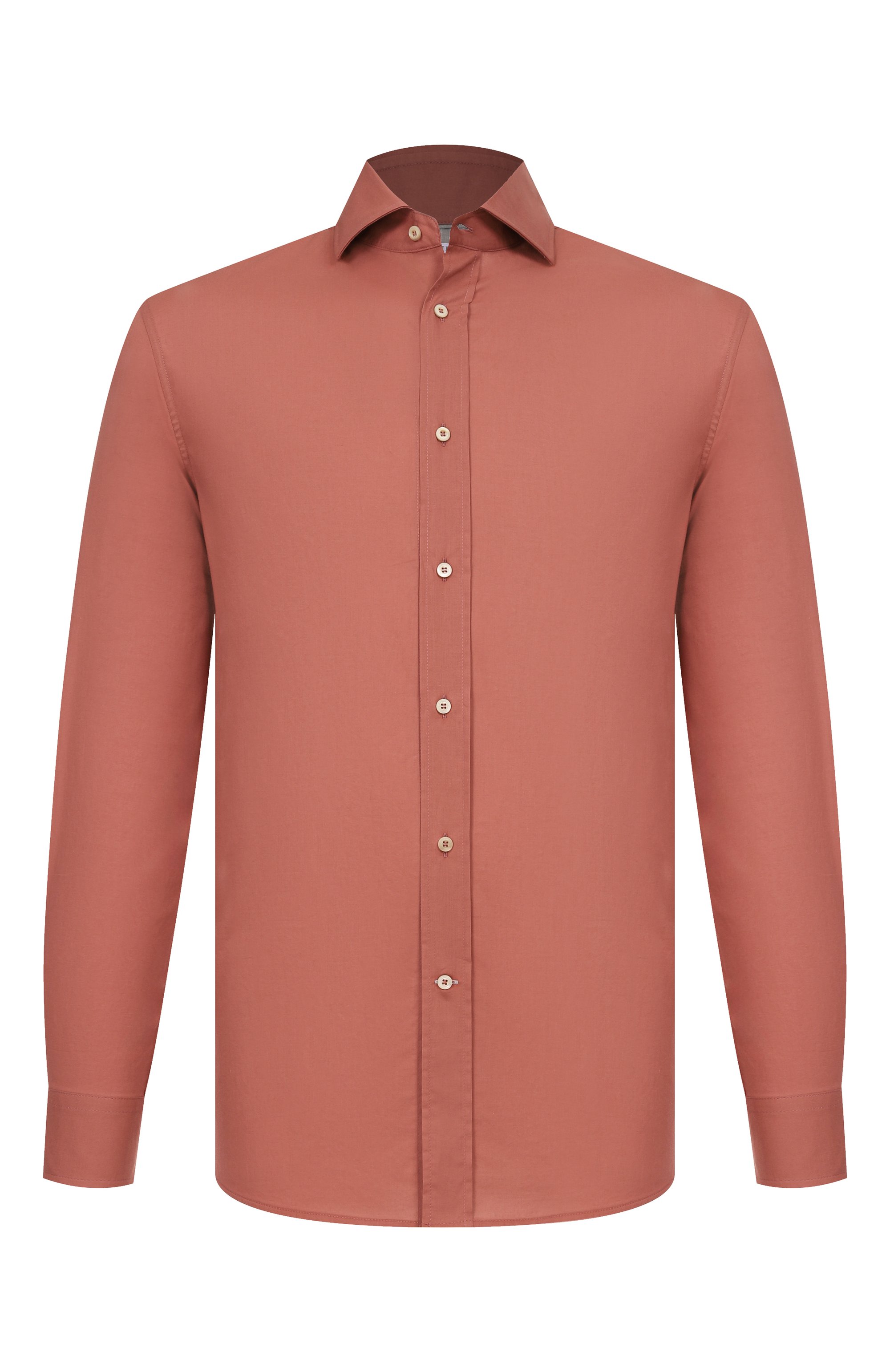 Хлопковая рубашка BRUNELLO CUCINELLI, арт. MA6740627, фото 1