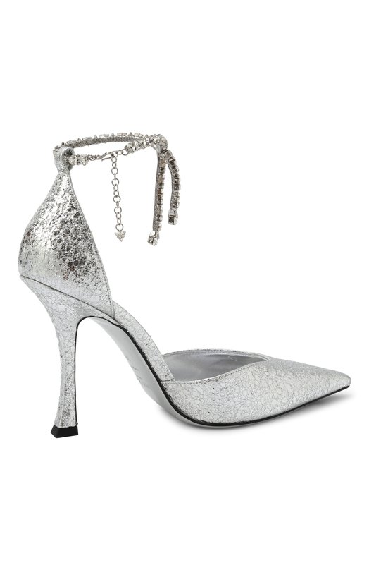 Кожаные туфли Stevie 100 Jimmy Choo STEVIE100HTJ Серебряный  STEVIE100HTJ Фото 5