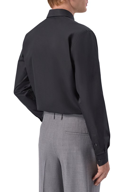 Хлопковая рубашка Moschino A0225/7035_ Чёрный  A0225/7035_ Фото 4