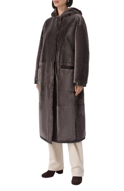 Двусторонняя дубленка из овчины GIORGIO ARMANI, арт. GW002049/AF19599, фото 3