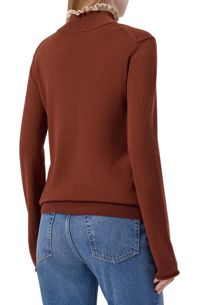 Шерстяная водолазка UNDERCOVER коричневого цвета по цене 54150 руб., арт. UC2E8901, фото 4 Шерстяная водолазка UNDERCOVER, арт. UC2E8901, фото 4