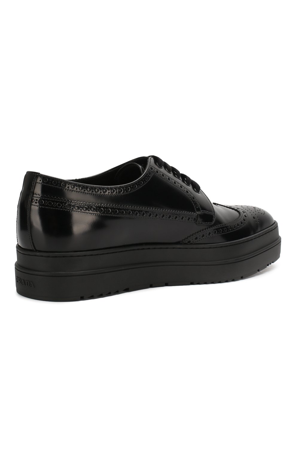 Кожаные дерби PRADA, арт. 2EE285-P39-F0002, фото 4