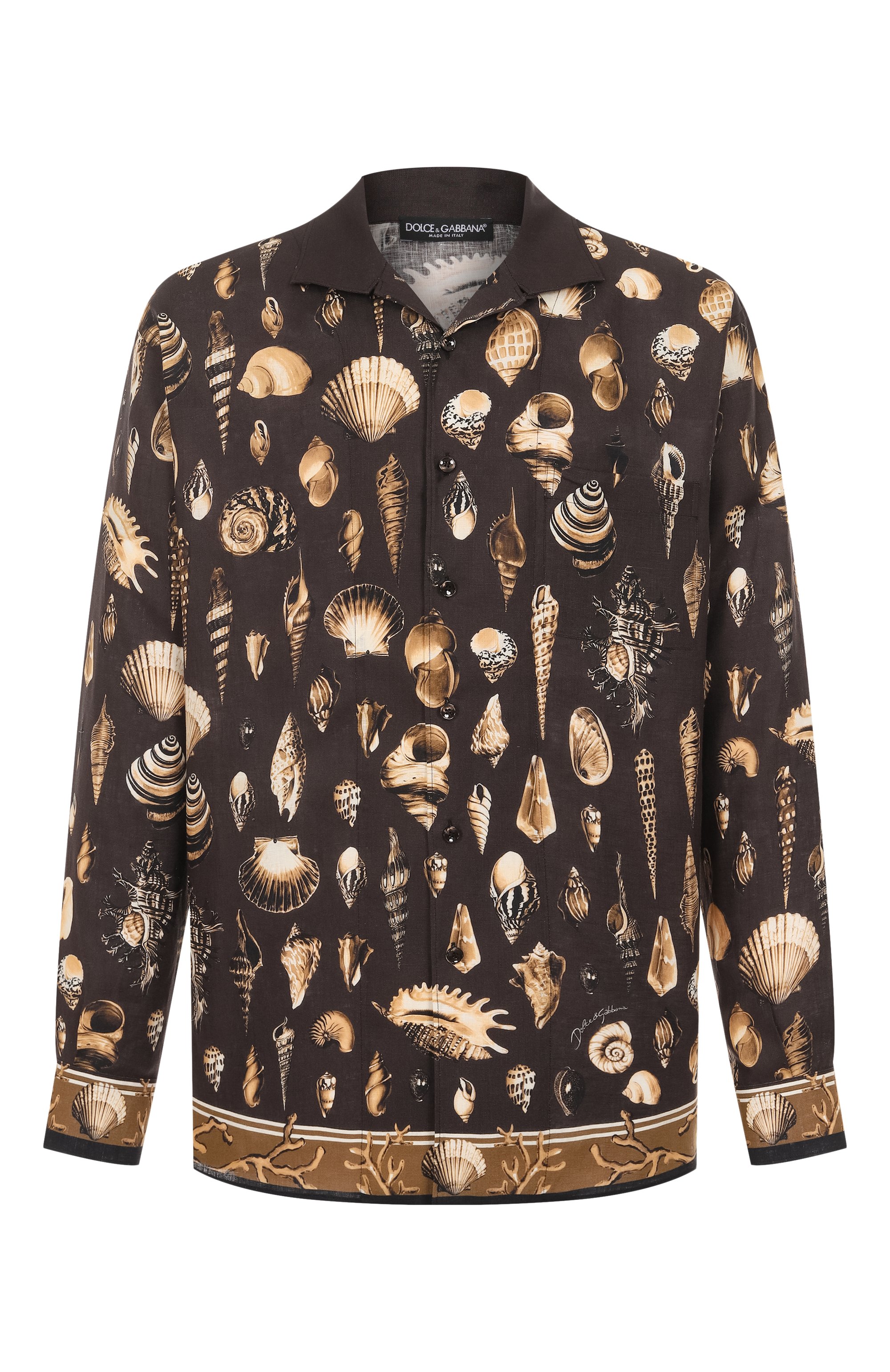 Льняная рубашка DOLCE & GABBANA, арт. G5NK0T/FP4NS, фото 1