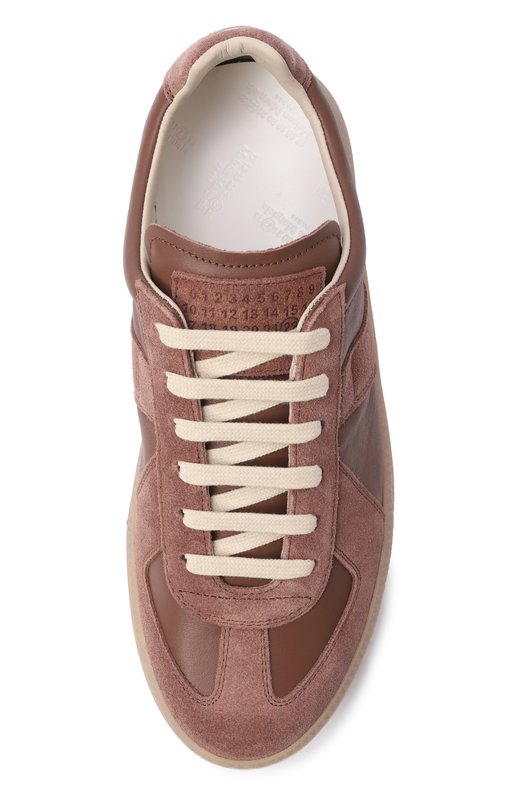 Кожаные кеды Replica Wedge Maison Margiela S58WS0282/P1895 Коричневый  S58WS0282/P1895 Фото 6