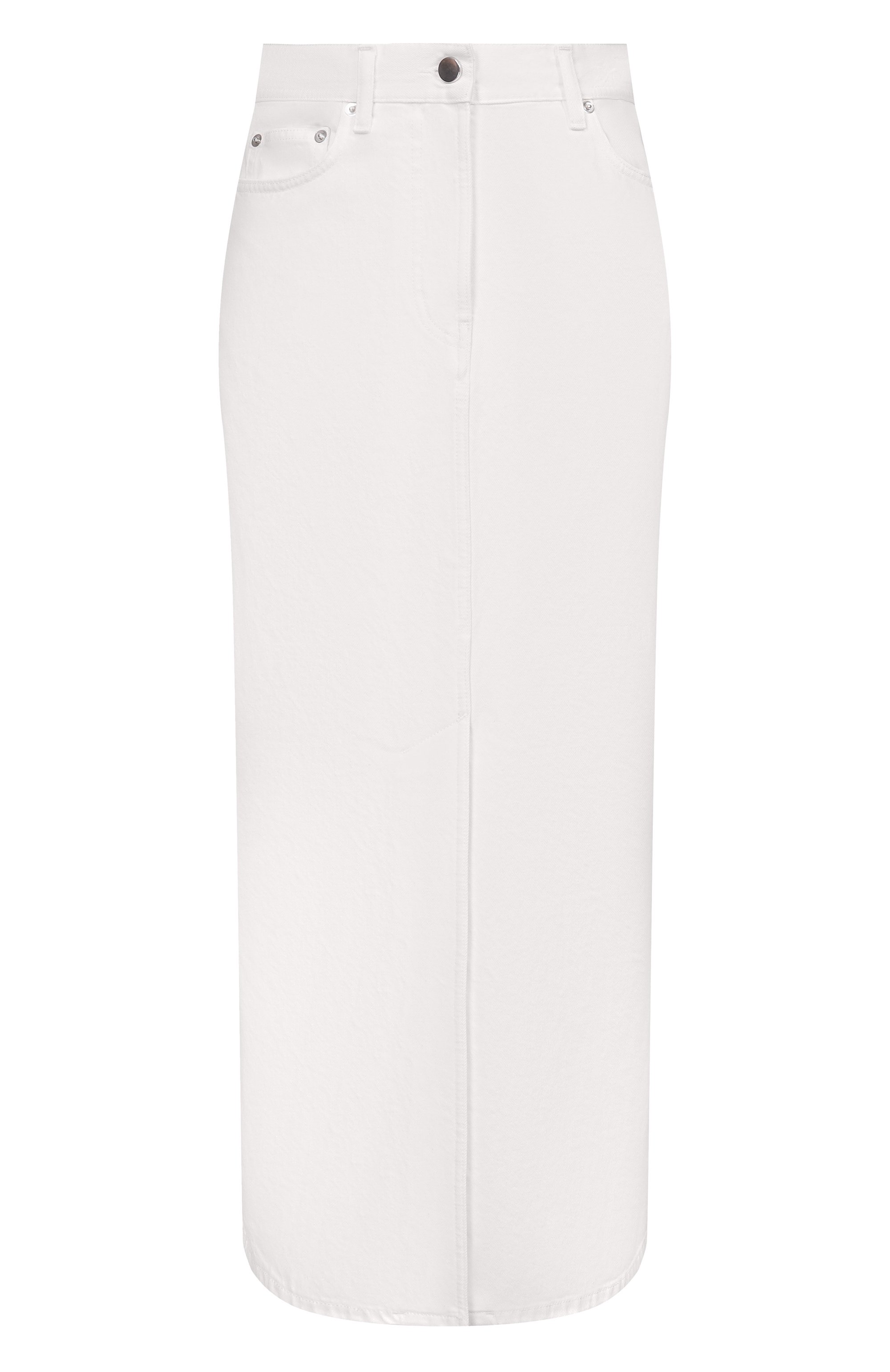 Джинсовая юбка LOULOU DE SAISON белого цвета по цене 34950 руб., арт. R0NA LDS, фото 1 Джинсовая юбка LOULOU DE SAISON, арт. R0NA LDS, фото 1