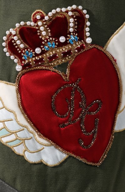 Хлопковые брюки DOLCE & GABBANA хаки цвета по цене 309000 руб., арт. FTBFSZ/FP6L1, фото 5 Хлопковые брюки DOLCE & GABBANA, арт. FTBFSZ/FP6L1, фото 5