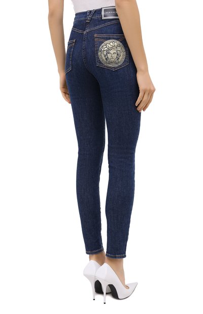 Джинсы VERSACE синего цвета по цене 59450 руб., арт. A84996/A236475, фото 5 Джинсы VERSACE, арт. A84996/A236475, фото 5