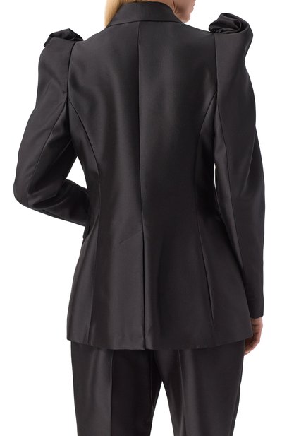 Жакет из шерсти и шелка ZIMMERMANN черного цвета по цене 327500 руб., арт. 2135JR251, фото 4 Жакет из шерсти и шелка ZIMMERMANN, арт. 2135JR251, фото 4