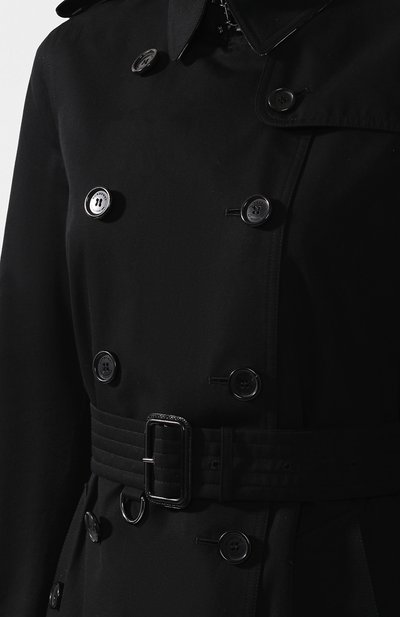 Тренч с поясом BURBERRY черного цвета по цене 189500 руб., арт. 3900548, фото 5 Тренч с поясом BURBERRY, арт. 3900548, фото 5