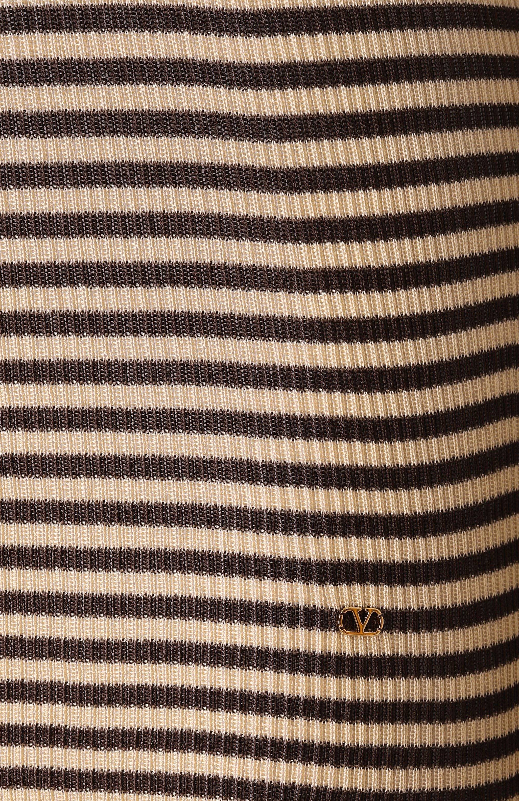 Шелковый пуловер VALENTINO коричневого цвета по цене 260500 руб., арт. 6B3KC62S946, фото 6 Шелковый пуловер VALENTINO, арт. 6B3KC62S946, фото 6