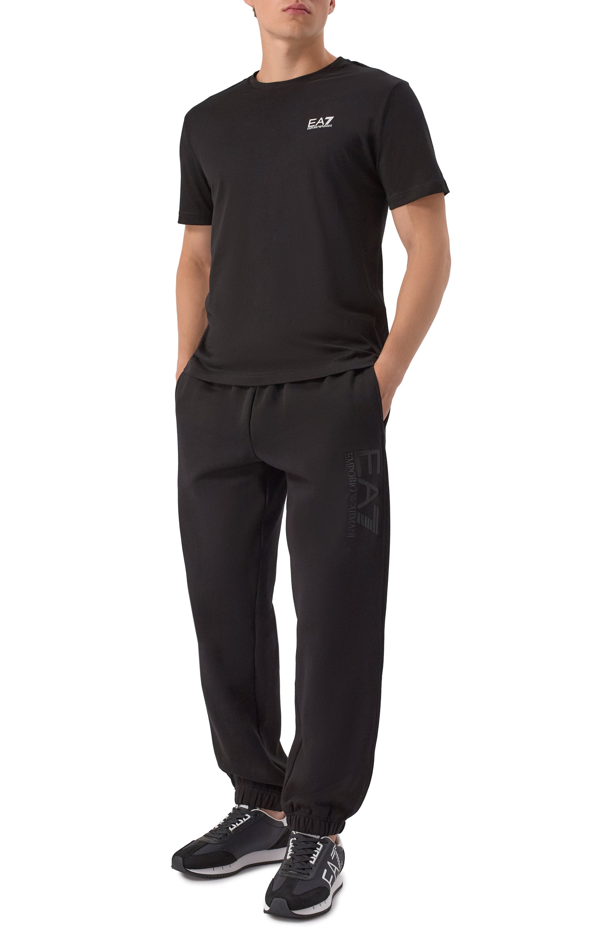Хлопковые джоггеры EA7, арт. 7M000911/AF10377, фото 2