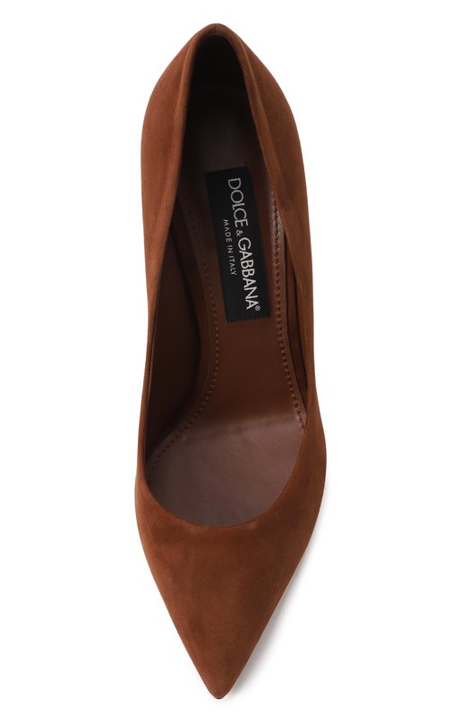 Замшевые туфли Cardinale 90 Dolce & Gabbana CD1840/B1275 Коричневый  CD1840/B1275 Фото 6