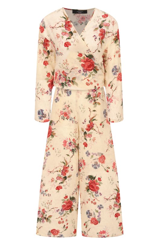 Шелковый комбинезон Weekend Max Mara RAGUSA Бежевый RAGUSA