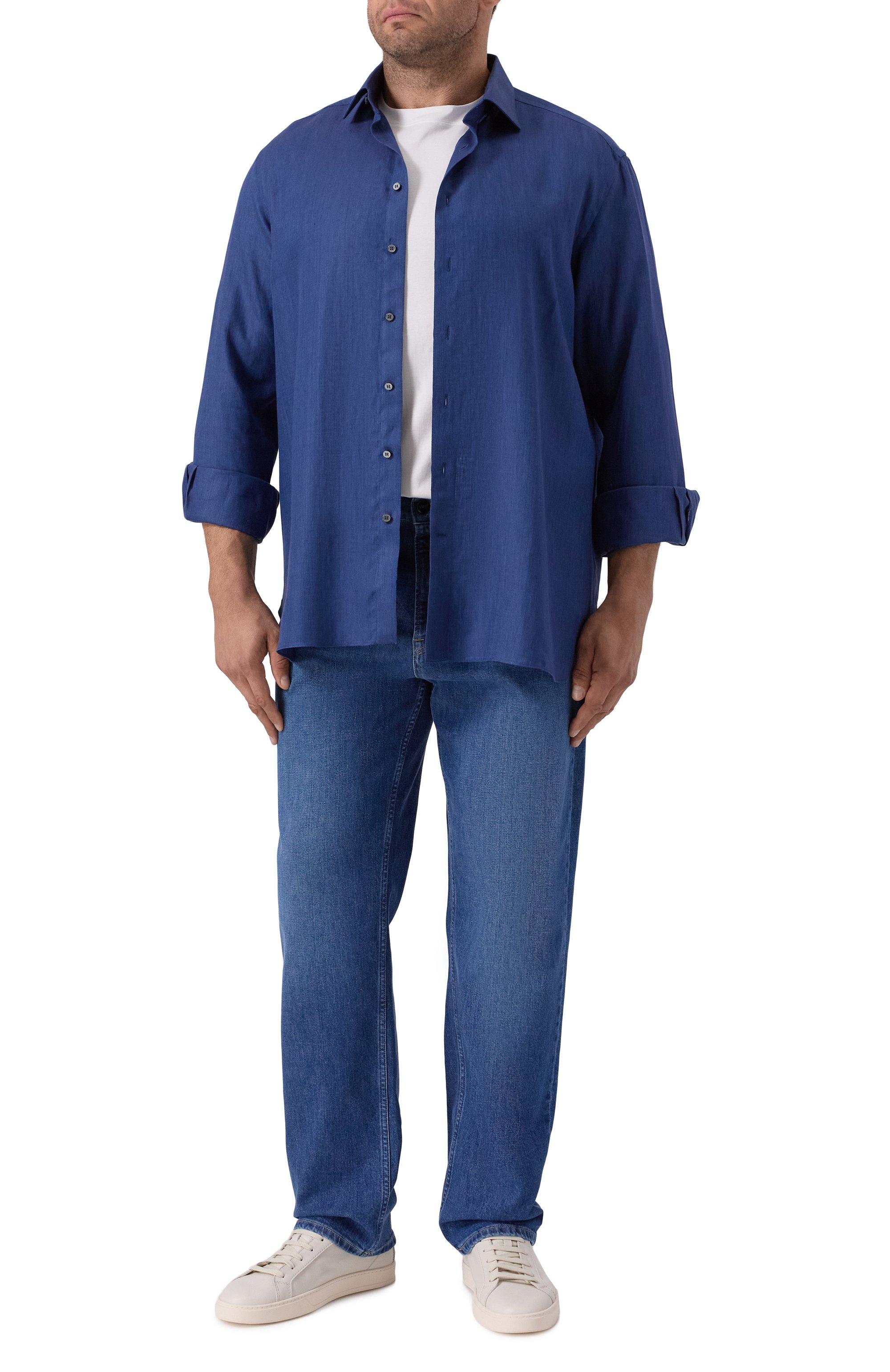 Льняная рубашка ZILLI, арт. F0RC01M080011003R, фото 2