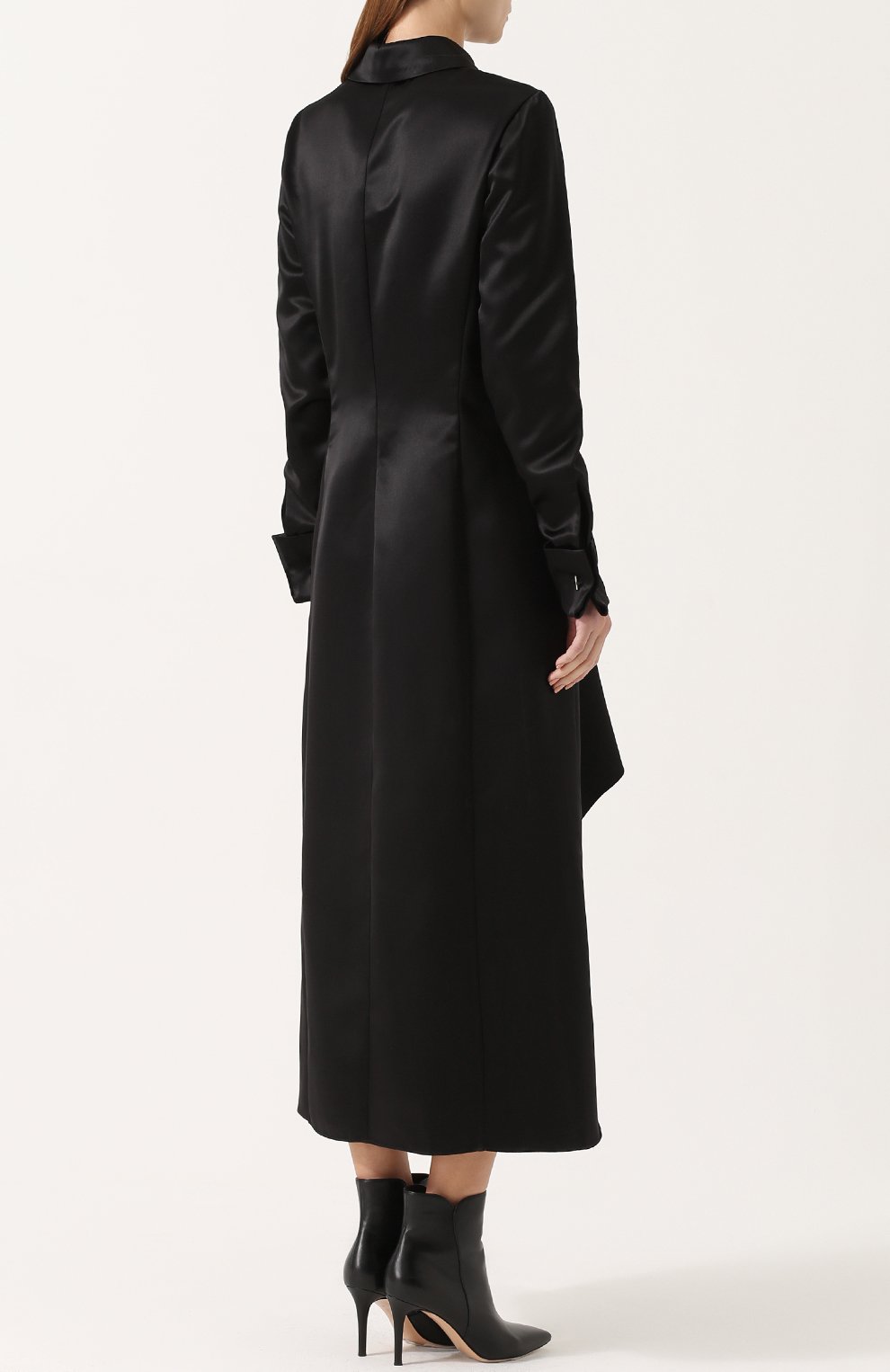 Шелковое платье-рубашка с высоким разрезом MUGLER, арт. R0BER916339, фото 4