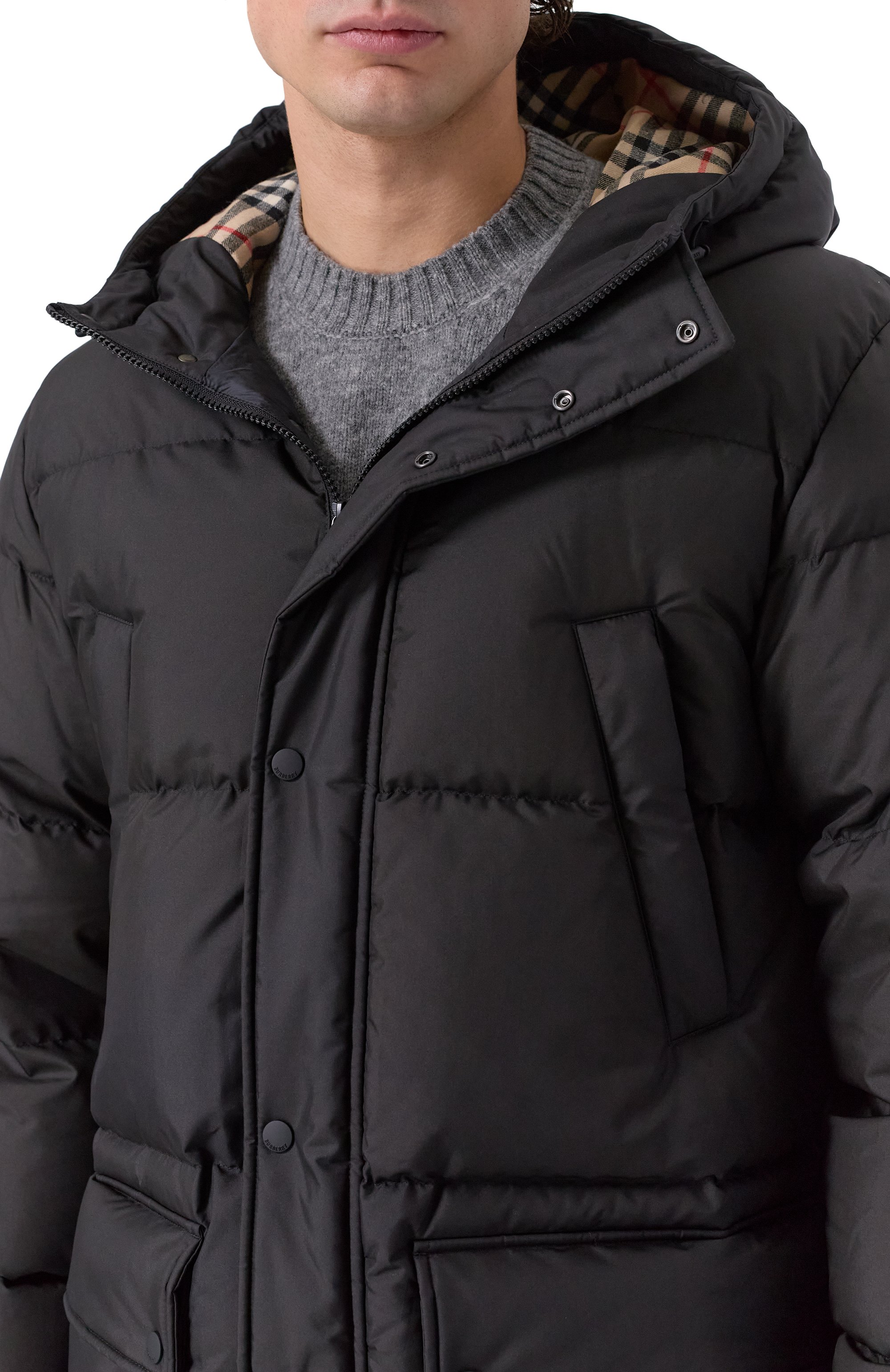 Пуховик BURBERRY черного цвета по цене 275500 руб., арт. 8110360, фото 5 Пуховик BURBERRY, арт. 8110360, фото 5