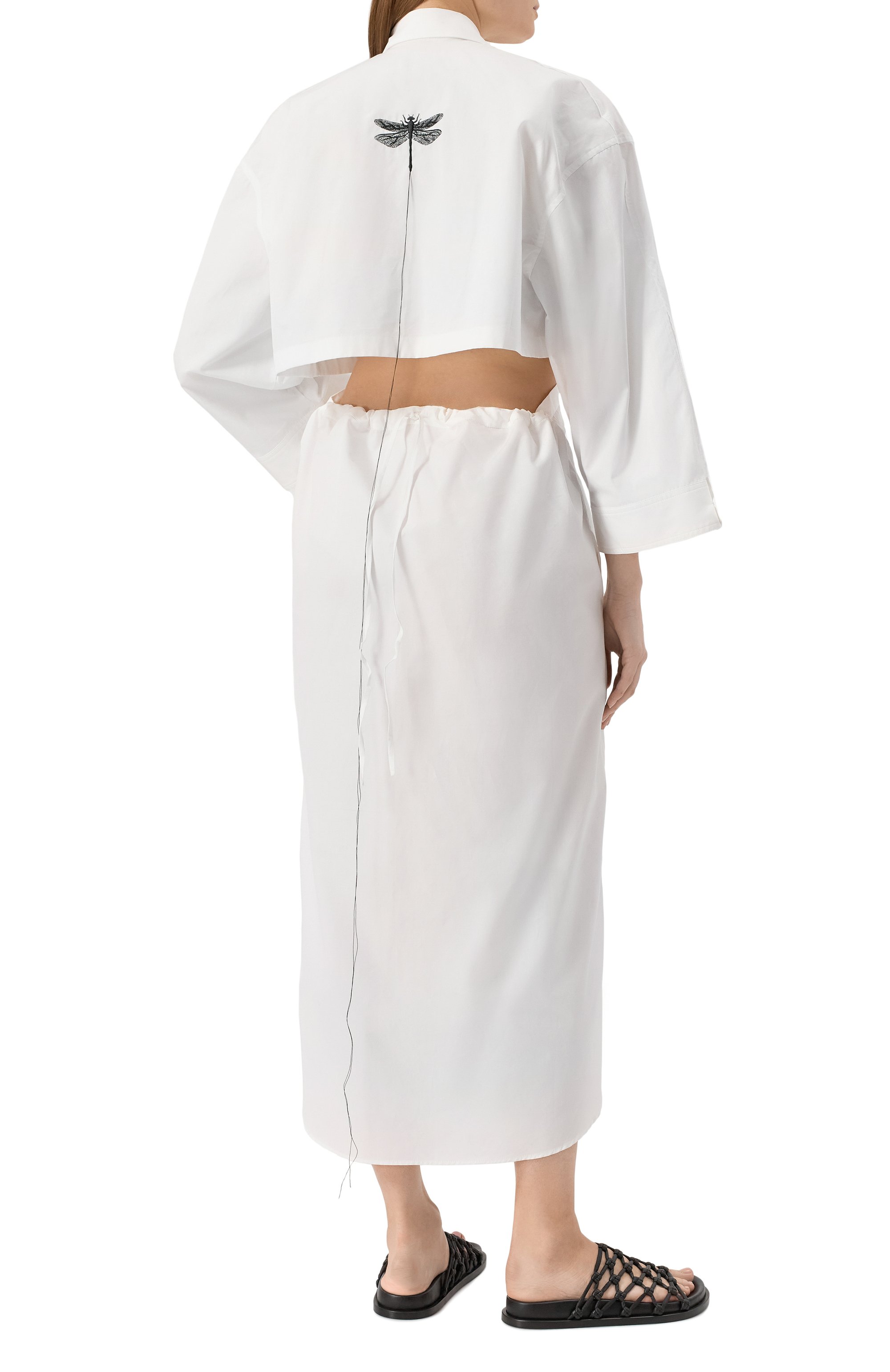 Хлопковое платье ISABEL BENENATO, арт. DW49RS25, фото 4