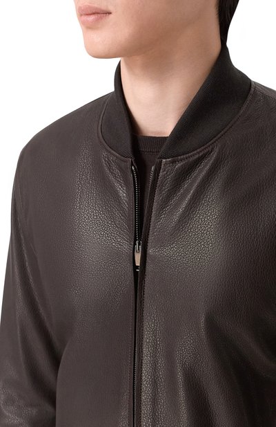 Кожаный бомбер BRIONI, арт. PLAD0LPD708/P9111, фото 5