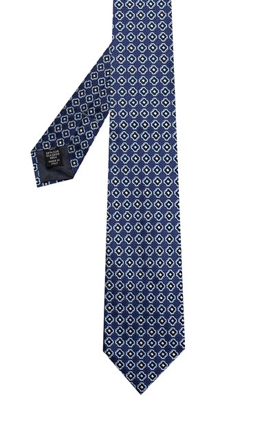 Шелковый галстук ZEGNA темно-синего цвета по цене 21200 руб., арт. Z3D30/1L7, фото 2 Шелковый галстук ZEGNA, арт. Z3D30/1L7, фото 2