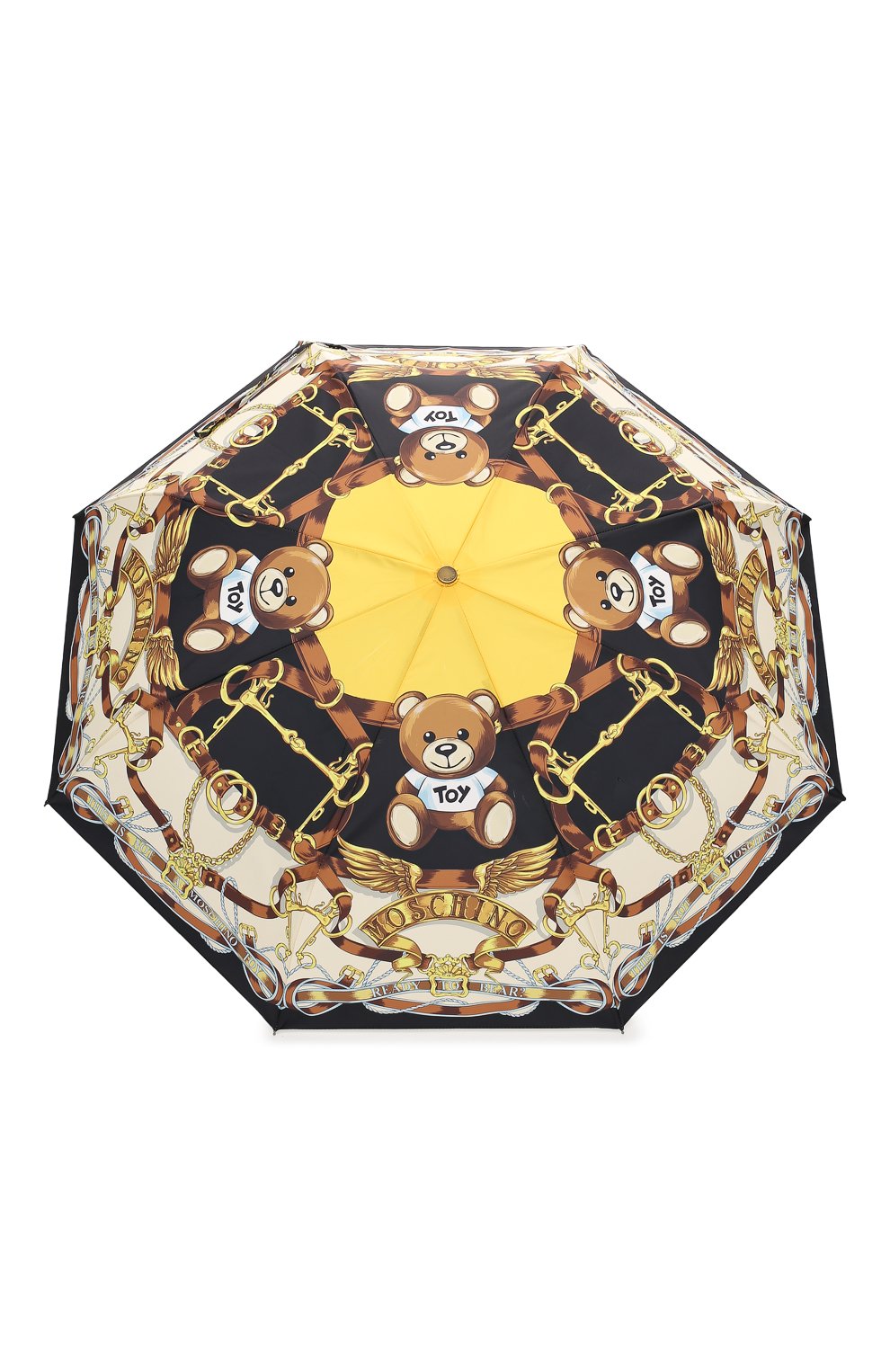 Складной зонт MOSCHINO черного цвета по цене 12550 руб., арт. 8044-0PENCL0SE, фото 1 Складной зонт MOSCHINO, арт. 8044-0PENCL0SE, фото 1