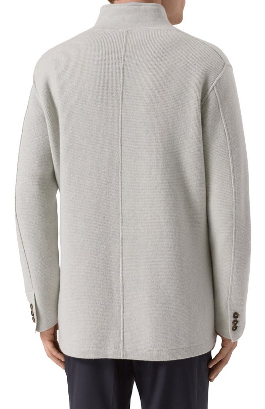 Кашемировый кардиган Kiton UMK064101 Серый  UMK064101 Фото 6