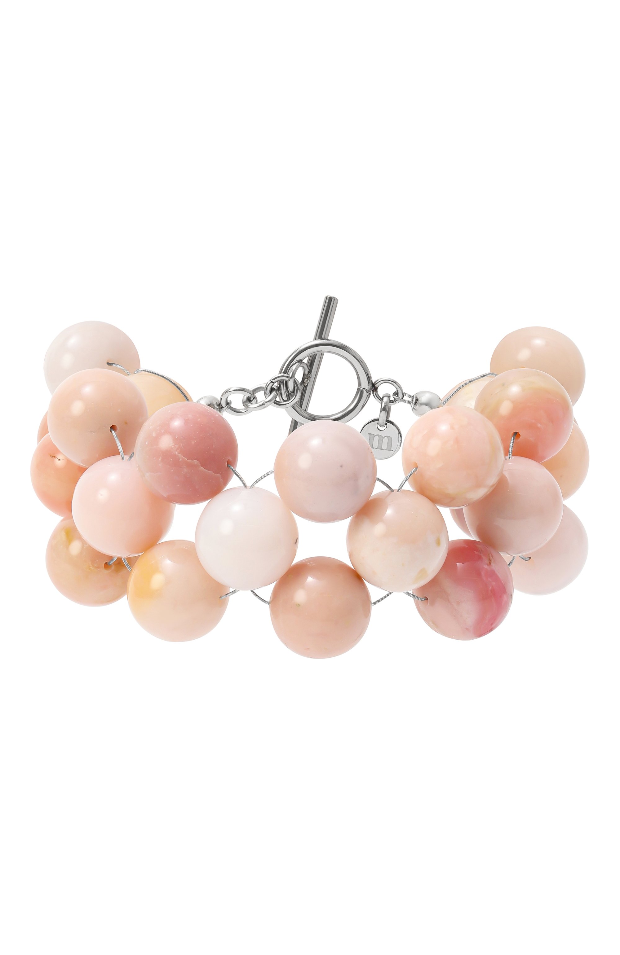 Браслет-фенечка с розовыми опалами MOONKA, арт. CRT-111PK-BR00-OPL, фото 1