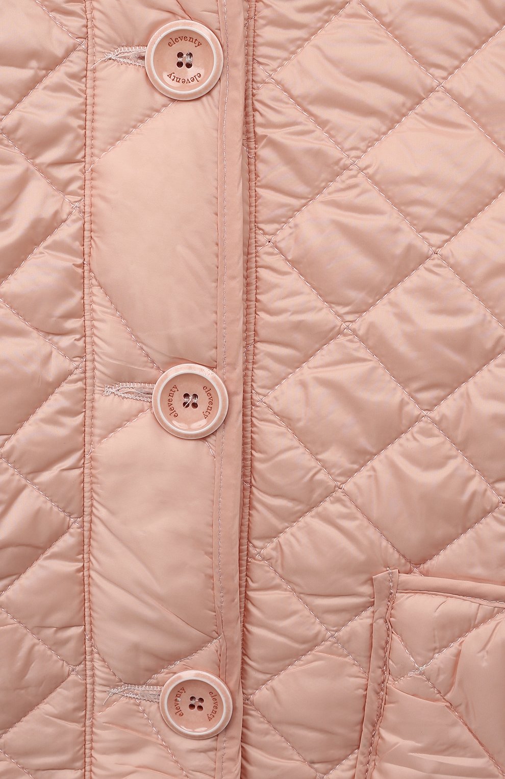 Стеганая куртка ELEVENTY светло-розового цвета по цене 32750 руб., арт. ES2A17/L0121/2-10, фото 3 Стеганая куртка ELEVENTY, арт. ES2A17/L0121/2-10, фото 3
