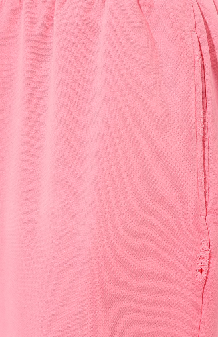 Женские хлопковые брюки MAINLESS розового цвета, арт. PT23-02-03-PN | Фото 5 (Длина (брюки, джинсы): Удлиненные; Силуэт Ж (брюки и джинсы): Широкие; Женское Кросс-КТ: Брюки-одежда; Материал сплава: Проставлено; Материал внешний: Хлопок; Стили: Спорт-шик; Драгоценные камни: Проставлено)