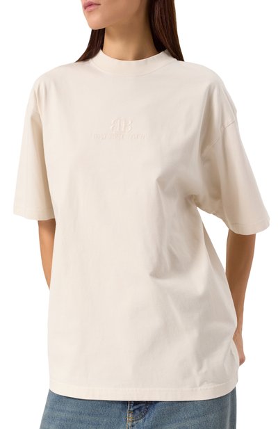 Хлопковая футболка BALENCIAGA, арт. 764235/TQVS8, фото 3