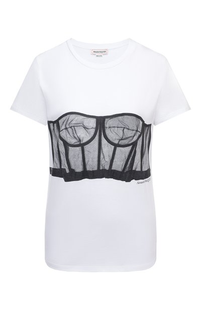 Хлопковая футболка ALEXANDER MCQUEEN, арт. 659740/QZAC5, фото 1