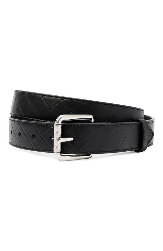 Кожаный ремень Bottega Veneta 837724/V0AQ1 Чёрный 837724/V0AQ1