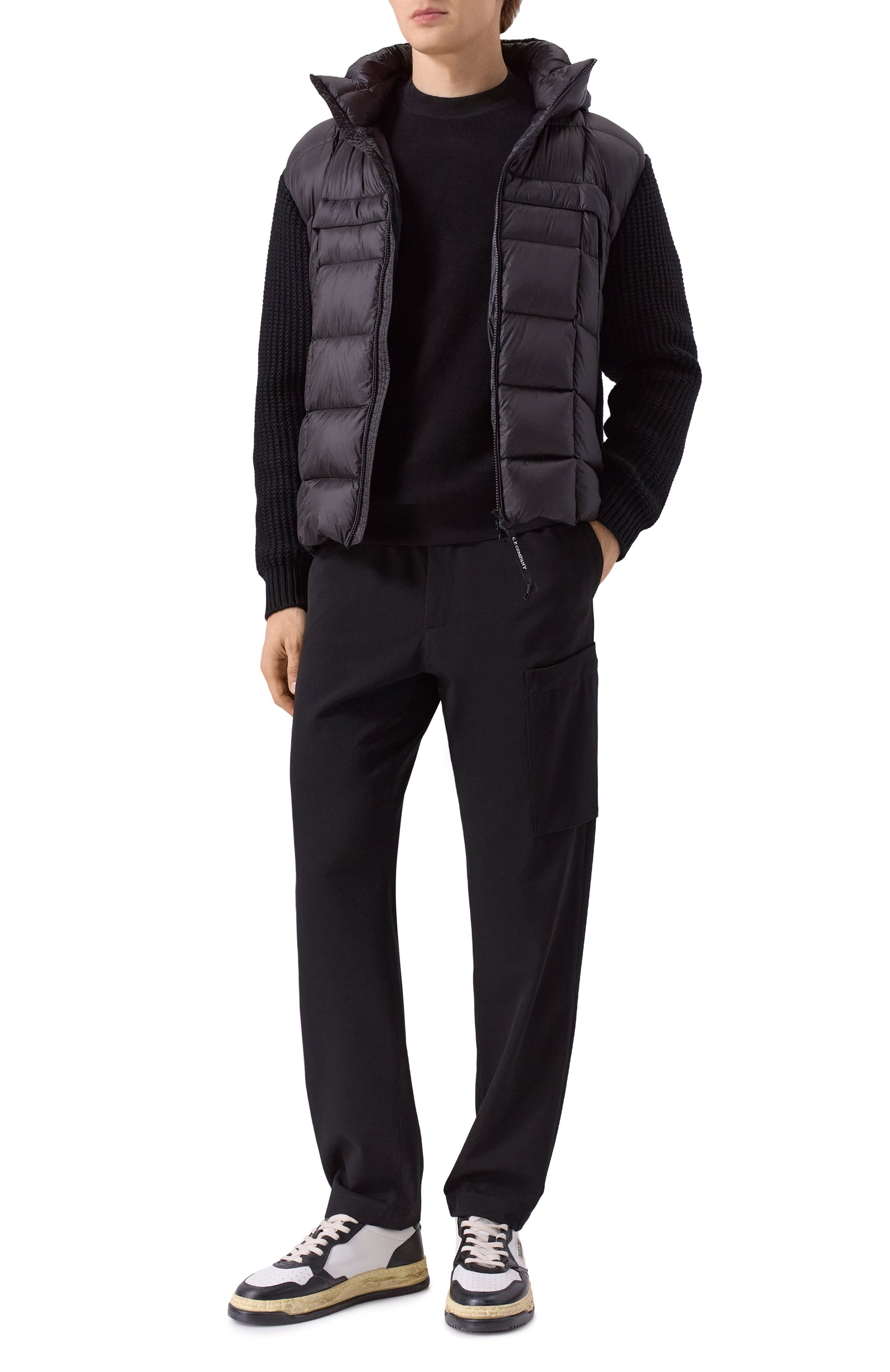 Комбинированный кардиган C.P. COMPANY, арт. 19CMKN185A006390M, фото 2