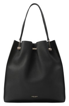 Женская сумка-тоут GIORGIO ARMANI черного цвета, арт. GW000716/AF14187 | Фото 1 (Материал: Натуральная кожа; Размер: medium)